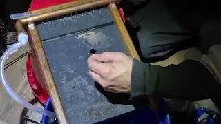 Gold cleanup with a Miller table