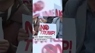 Anti-Trump protests in South Korea