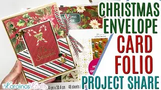 Christmas Card Folio using Envelopes and Paper Scraps Project Share