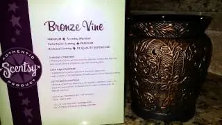 Bronze Vine Scentsy Warmer Review