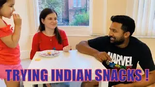 Trying Indian Snacks / Blindfolded / MULTICULTURAL FAMILY LIFE *english subtitles