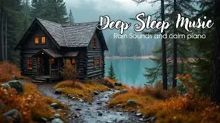 Autumn Rain at the Cabin 🌧️ Gentle Piano Ambience for relaxation and Sleep