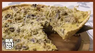 Esta es la receta del famoso QUICHE DE PORO CON CHAMPIÑONES | Buenazo!