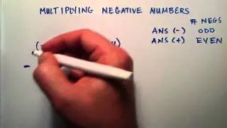 How to Multiply Negative Numbers , Intermediate Algebra , Lesson 3