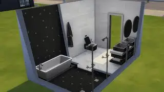 Walk in Shower w Tub Bathroom | Speed Build | The Sims 4