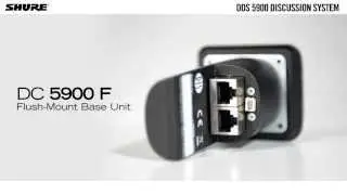 Shure DDS 5900 Digital Discussion System Set Up: Flush-Mount Options