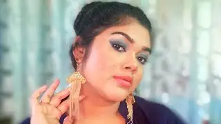 Easy blue liner smokey eyeshadow makeup in one minute | affordable | new nk pop up neons | sultry |
