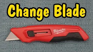 How to Change the Blade on a Milwaukee Utility Knife (Side Sliding Switch Out & Store Inside)