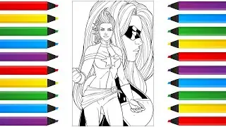 Captain Marvel Ms Marvel | Disney Marvel | Coloring Book Pages | Speed Coloring