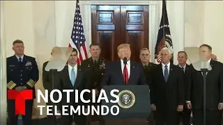 Trump baja el tono y evita una escalada militar con Irán | Noticias Telemundo
