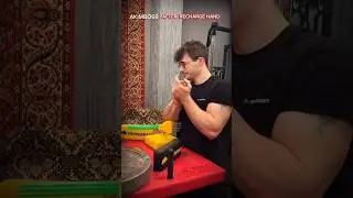 🔥😱AKIMBO69 BEFORE MUSCLE BOOST VS AFTER RECHARGE HAND #worldchampion #armwrestler #akimbo69 #power