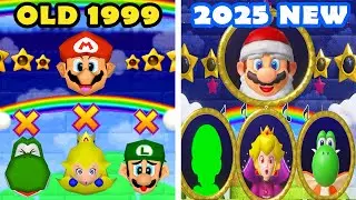 Mario Party Superstars vs Mario Party 2 - Lucky Day of Old Mario vs Noel Mario (Old vs New)