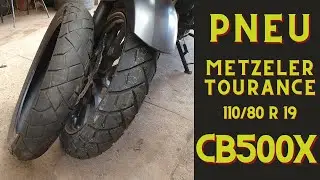 MELHOR PNEU CUSTO BENEFÍCIO METZELER TOURANCE PARA CB500X 2021 ARO 19! Troca após 22K com o original