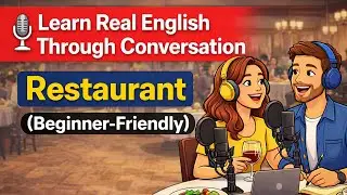 🎙 Learn Real English Through Conversation | Restaurant (Beginner-Friendly)