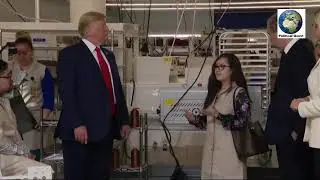 Trump speaks to workers at  Louis Vuitton Plant ahead of Rally at Dallas Texas