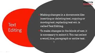 Editing a Document in MS Word | How to Select Text-Move Text-Cut Text-Copy Text-Paste Text-Undo-Redo