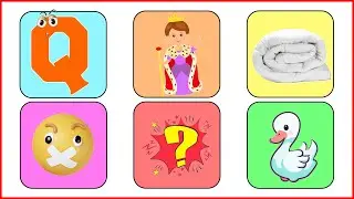 Words From Q | 5 Words From The Letter Q | Educational Videos | Preschool Learning