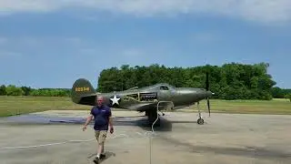 P-39 first engine run in the US