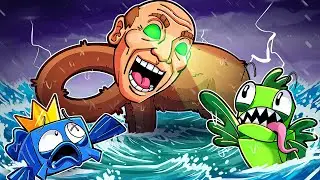 WE SWAM TOO FAR IN THE OCEAN! (Roblox Tiny Universe)