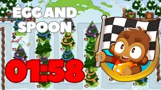 BTD6 Гонка с яйцом и ложкой в ​​01:58 &mdash; для мобильных устройств
