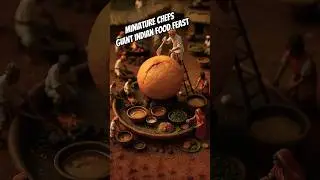 Tiny Chefs, Giant Dishes | AI Miniature Indian Food Fantasy 🍛✨ #AIArt #TinyWorlds #foodfantasy