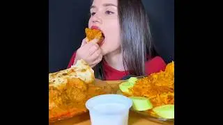 PAKISTANI FOOD | CHICKEN BIRYANI + KARAHI + NAAN | ASMR MUKBANG #desifood #biryani #curry