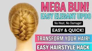 French Braid Bun Hairstyle for Girls | Modern Stylish Wedding & Party Look | Easy Trending Hairstyle