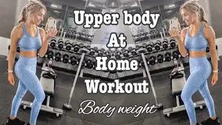 UPPER BODY WORKOUT - BODYWEIGHT WORKOUT - GOODBYE BINGO WINGS! 4 EXERCISES - TRAIN WITH ME FOR FREE!