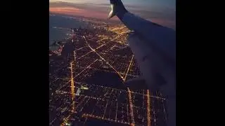 EARLY MORNING FLIGHT OVER CHICAGO ILLINOIS