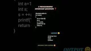 what's your output check your IQ level comment your answer 😃 #coding #shortsfeed #shorts #question
