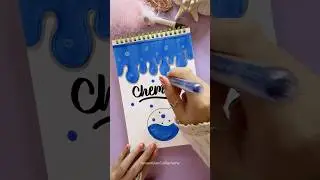 Innovative Front Page Design: Chemistry 🧪 #shorts #nhuandaocalligraphy #frontpage