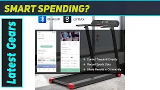 Складная беговая дорожка GYMAX: идеальный компактный тренажер для фитнеса!