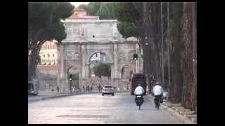 Rome. Iranian cyclists, on world wide tour for peace and nature protection