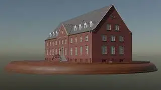 3D Turntable of the building H1: Kommandantur from Fliegerhorst Quakenbr&uuml;ck in Germany