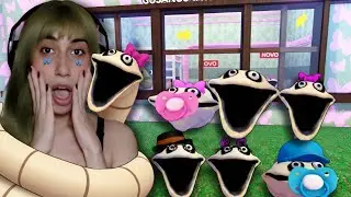 FIQUEI PRESA COM A FAMÍLIA DAS MINHOCAS GULOSAS NO ROBLOX 😱🐛 | Bibi Tenebroza 
