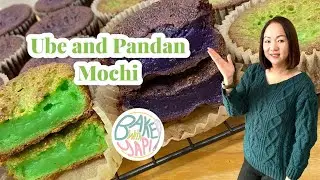 EASY CHEWY UBE AND PANDAN MOCHI RECIPE @BAKEWITHYAPI