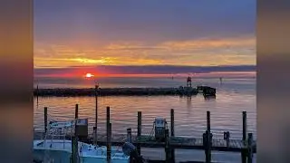 Summer Sunset Over the Sound | Relaxing Nature Sounds for Sleep, Meditation, Deep Focus & Study