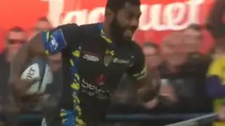 Noa Nakaitaci try - Clermont vs Bordeaux Begles 24.01.2016 HD