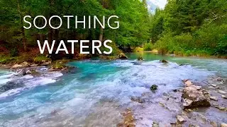 Calming Forest River | Gorgeous Turquoise Water | Sleep | Study | Lush Green Forest | Nature Sounds