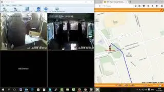 Запись видео с машины и обозначения координатов на карте