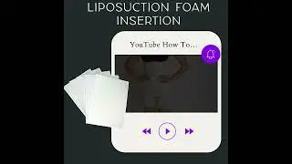 LIPOSUCTION SURGERY RECOVERY FOAM PADS, WE SELL 3 AND 5 PACK LIPO-FOAM.  VIDEO SHOOT HOW TO INSERT