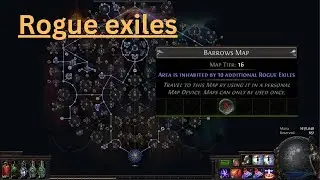 POE 3.22 Fun Rogue exile mapping Strats