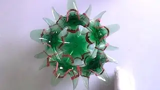 DIY cachepô de garrafas pet- sem cola #artesanatodenatal  #garrafapet