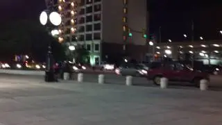 A look outside the Cox Convention Center