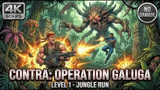 Contra Operation Galuga - Stage 1: Jungle [4K 60FPS]