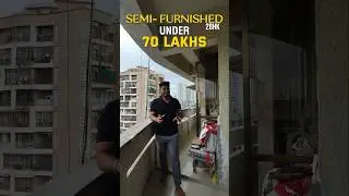 2bhk flat for sale in kalyan west | Semi Furnished With Big balcony and Front open view #viralvideo