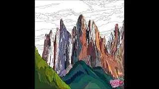 [Happy Color] mountain valley
