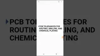 pcb tolerance for routing,drilling,chemical plating.