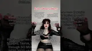 👀❤️ Astrology Observations! *extremely accurate*