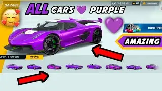 Modified All Cars Into Purple 🟣 Colour | In Extreme car driving simulator 💜 | Beta Update V6.61.0
